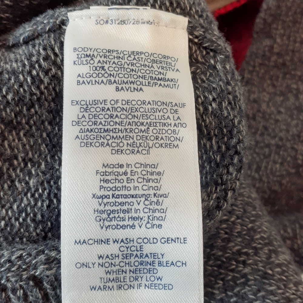 Chaps Button Collar Pullover Sweater Size Xlarge - image 6